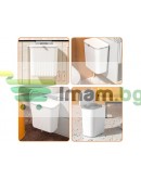 Кош за отпадъци с капак за врата на шкаф 9л